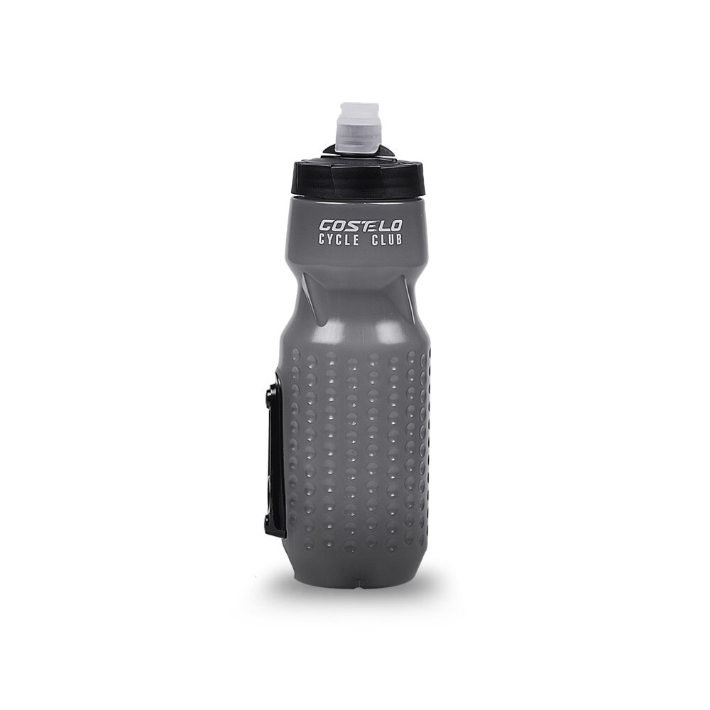 710ml Tragbare Fahrrad Flasche Magnetische Montieren KäFeige Halfter Radfahren draussen Sport Wasser Flasche Drücken ciclismo: grau