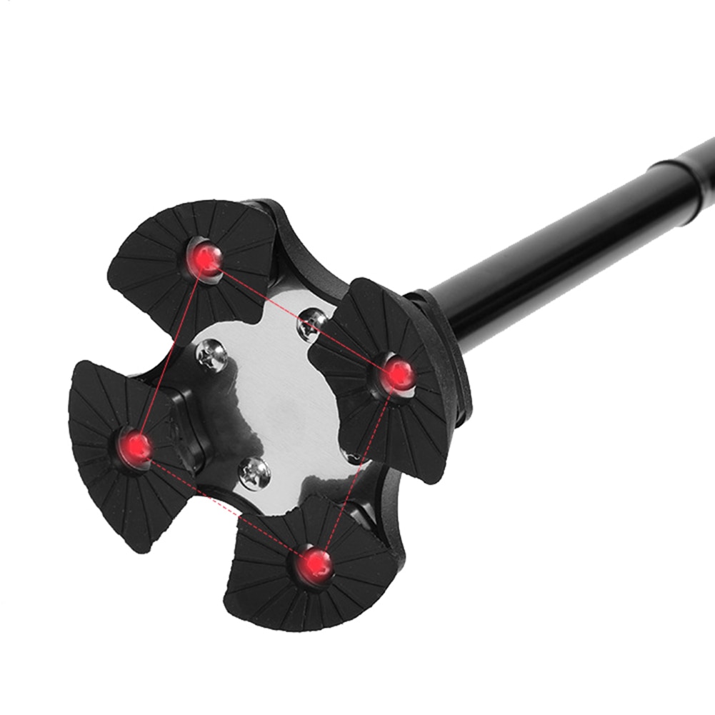 LED light walking stick T-handle walking cane for elderly people folding trekking hiking poles telescopic pole crutches