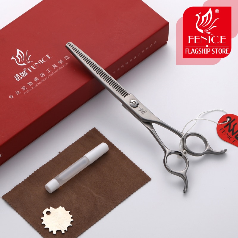 Fenice 6.5 tommer udtynding saks til hundefrisør japan 440c udtynding rate 25-30%