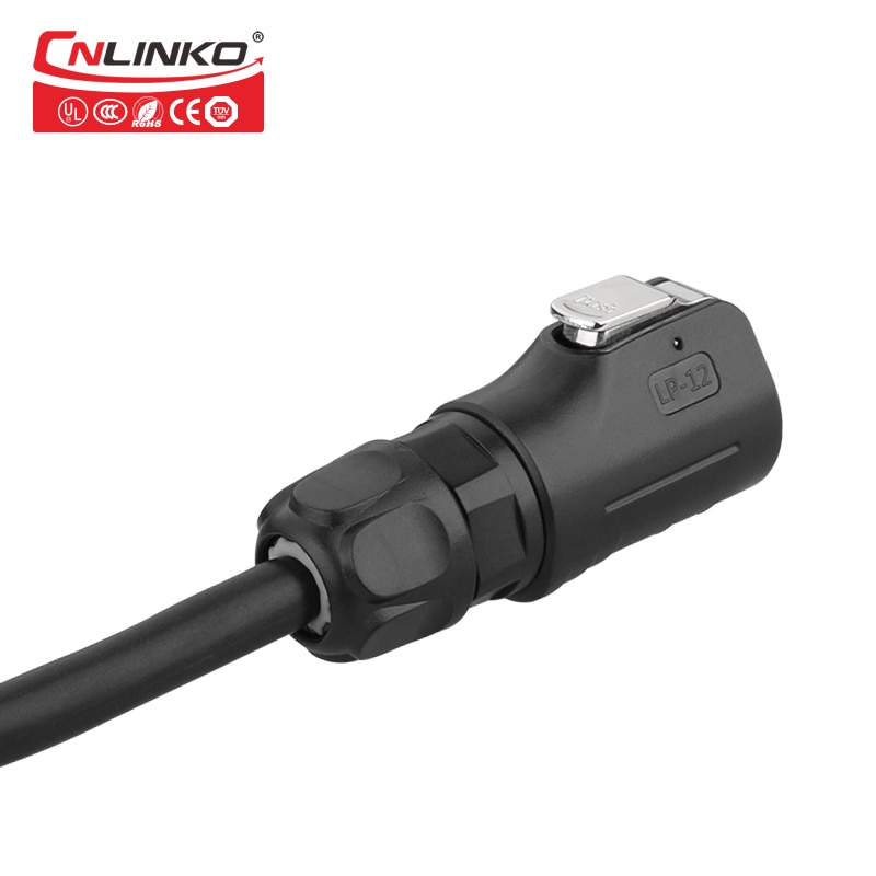 CNLINKO M12 2 pin 5A Man Vrouw Plug En Paring Plug Power Waterdichte IP67 Cable Connector Voor Led Apparatuur