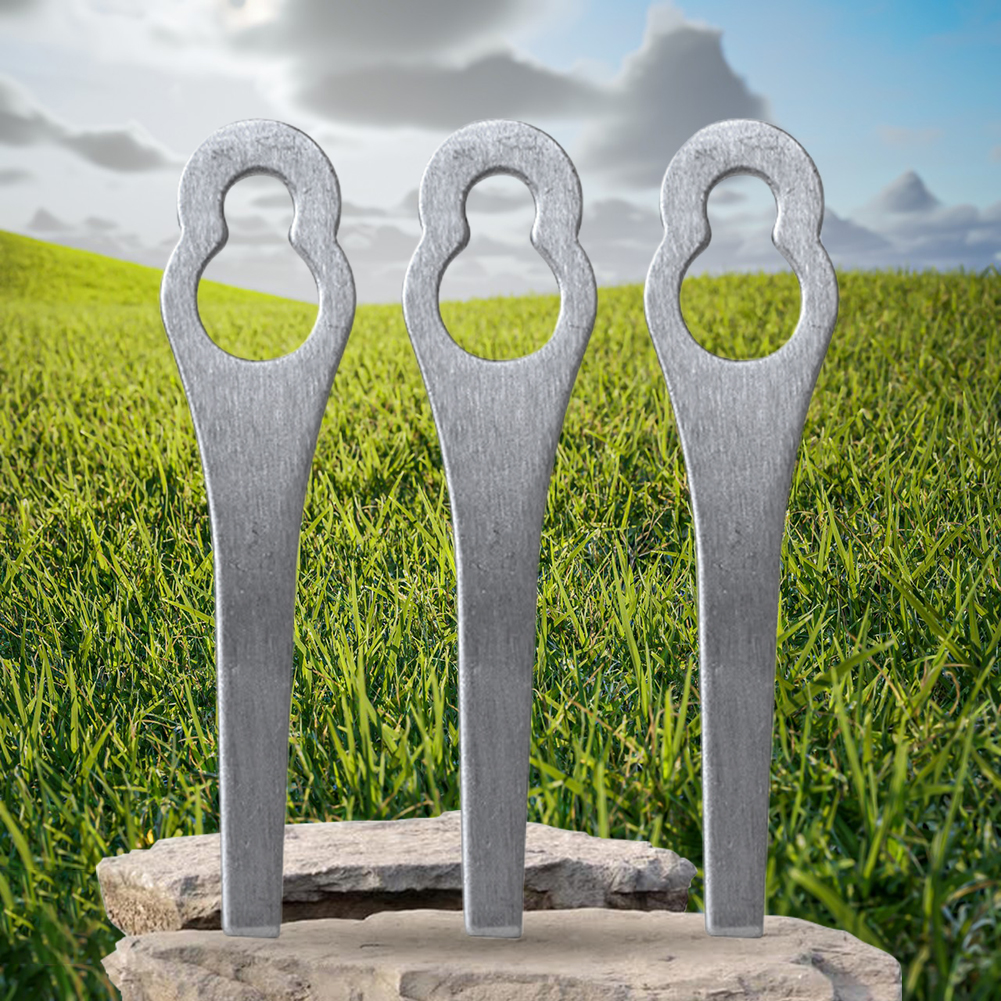 Cuchillas para cortacésped, cabezal de corte de césped de Metal, cuchillas para máquina cortadora de césped, accesorios para herramientas de jardinería, 15-2 uds.