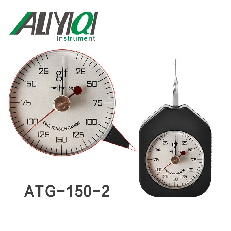 150G Wijzerplaat Spanningsmeter Tensionmeter Dubbele Pointers (ATG-150-2) Tensiometro