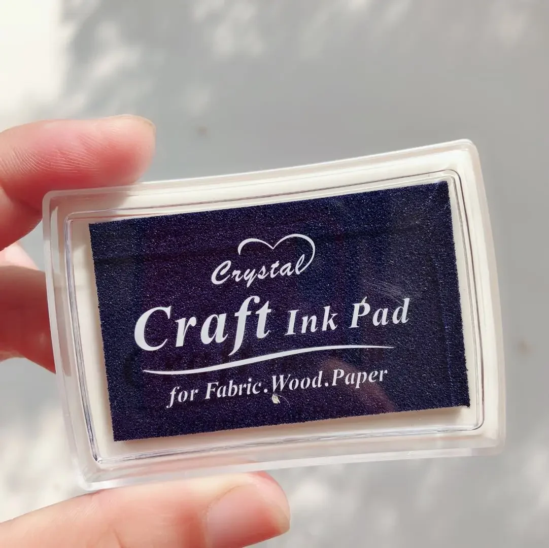 Ink Pad Ink Stamp Pad for DIY Craft Rubber Self Inking Roller Stamps Stationery Album for Scrapbooking Paper Decoration
