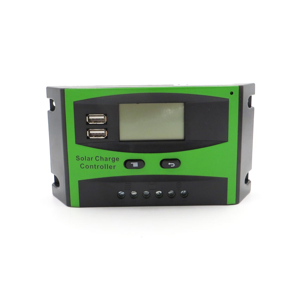 60a 50a 40a 30a 20a 10a 12v 24v pwm aurinkokennopaneeli akun lataussäädin säädin lcd-näyttö usb 5v matkapuhelimen laturi