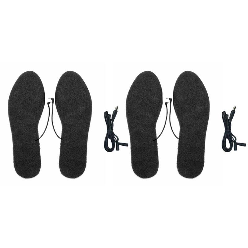Neue 1 Paar USB Elektrisch Beheizt Schuh Einlegesohlen Füße Heizung Fuß Winter warm Halten Fuß Schuhe Einlegesohle Schuhe Stiefel Heizung