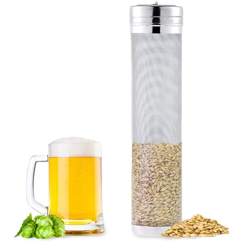 Beer Dry Hopper Filter,300 Micrometre Mesh Stainless Steel Hop Strainer Cartridge, Homebrew Hops Beer & Tea Kettle Brew Filter