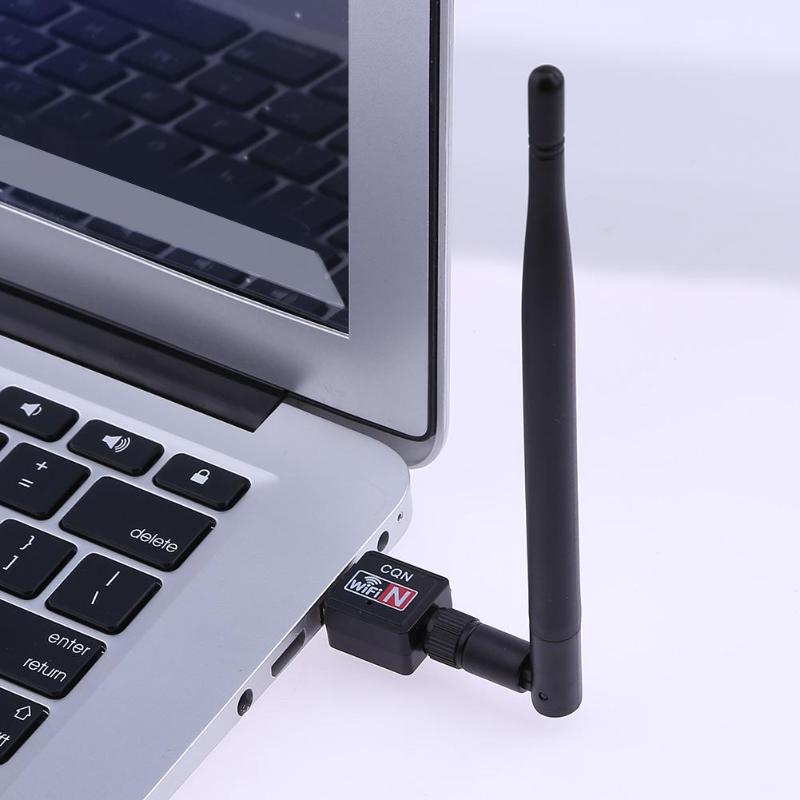 600M USB 2.0 Wifi Router Wireless Adapter Network LAN Card w/5dBI Antenna for Laptop/Computer /Internet TV/media players