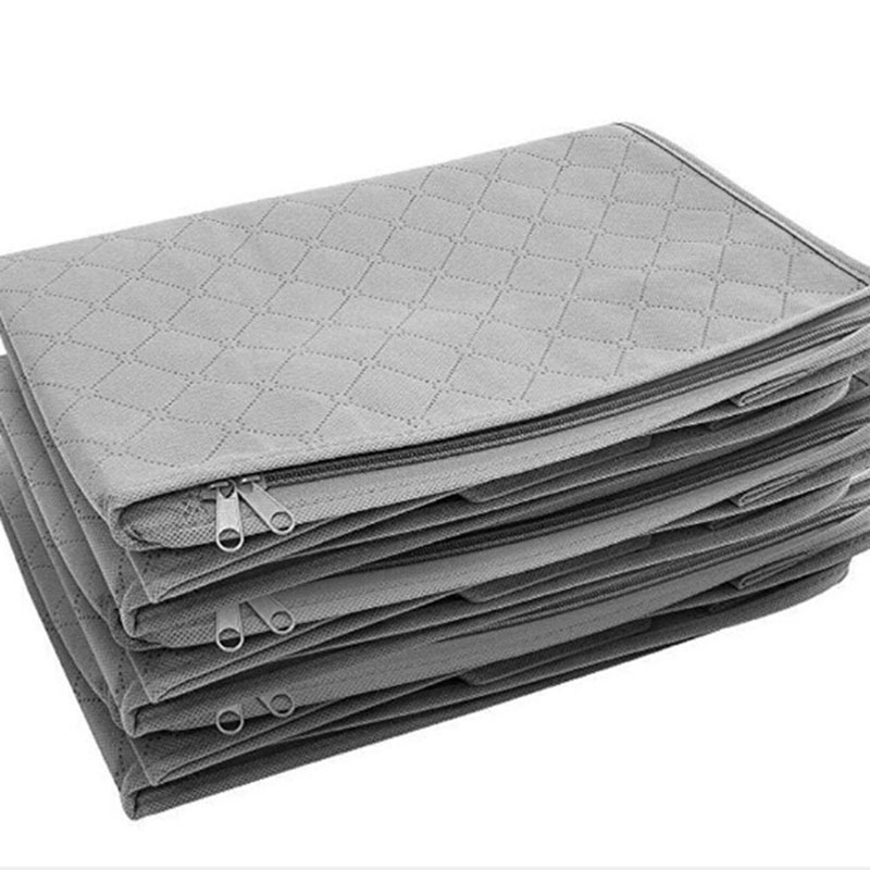 Thuis Opslag Dozen Met Deksels Geen Geur Niet Geweven Stof Opbergmanden Containers Bins Organizer Cover: Gray