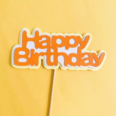 Felt Cloth Tree Animal Cake topper for baby shower happy birthday cake topper Accessories Birthday baby Boy girl Party Supplies: 1pcs-topper