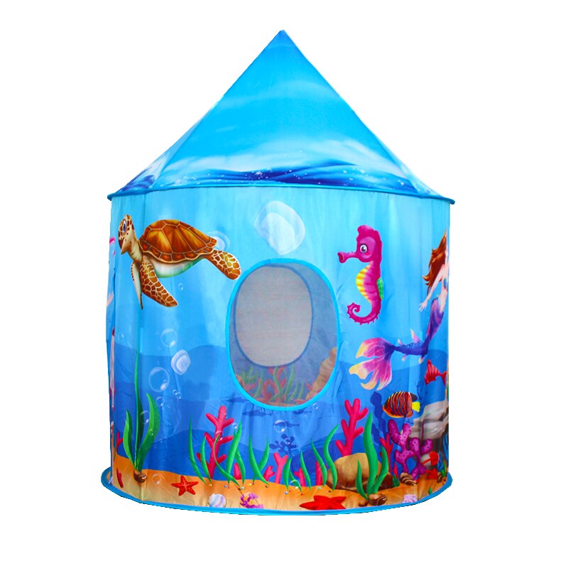 Mermaid Speelhuis Tent Voor Kinderen Speelgoed Kinderen Tent Onderwater Landschap Kinderen Wigwam Huis Voor Kinderen