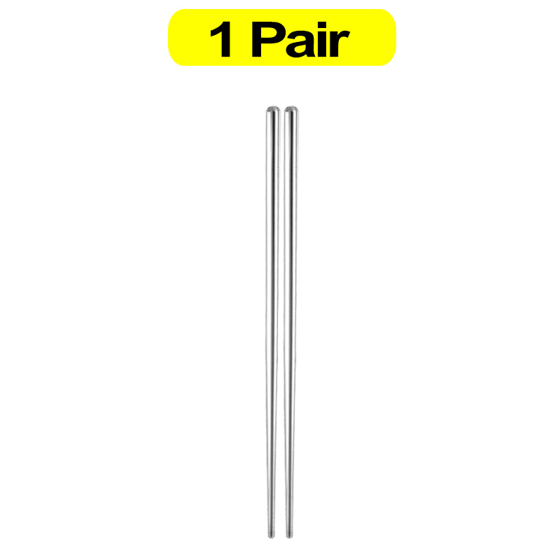 30/1 par de palillos chinos de acero inoxidable, palillos de Sushi antideslizantes, palillos de Metal de comida japonesa coreana, vajilla de cocina reutilizable: Negro