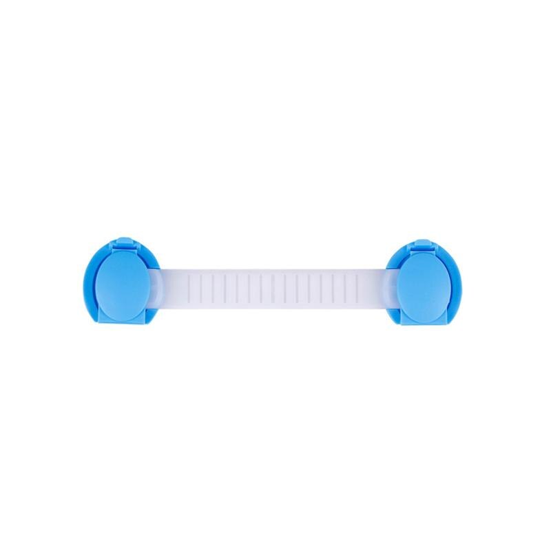 1Pc Kind Lock Baby Veiligheid Bescherming Kabinet Lock Voor Koelkasten Lade Lock Kids Veiligheid Plastic Lock Baby Veiligheid Producten: 1pc 15cm blue