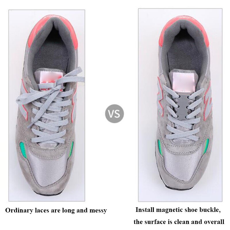 Magnetische Schuh Schnalle Faul Schnürsenkel Schnalle Turnschuhe Freies Krawatte Kostenloser Schnürsenkel Schnalle Magnetische Magnetische kinder Schnürsenkel Schnalle