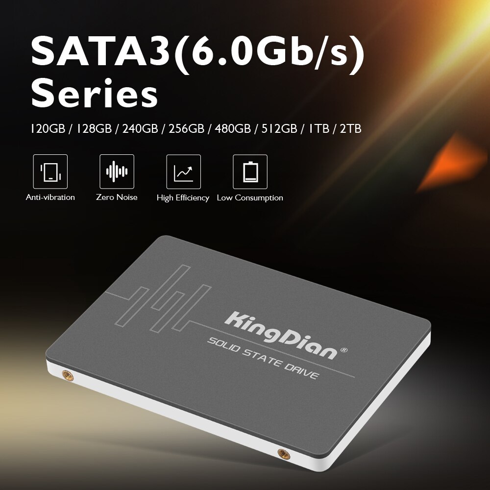 Kingdian SATAIII SSD with 3 years warranty 512GB 2.5 inch internal solid-state hard drive for Laptops desktop (S370 512GB)