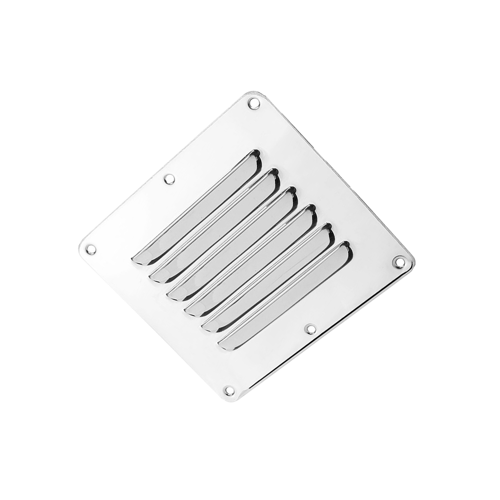 Marine hardware 316 rustfrit stål båd marine firkantet luftspjæld spjæld udluftningsgitter ventilation spjæld ventilator grill dæksel