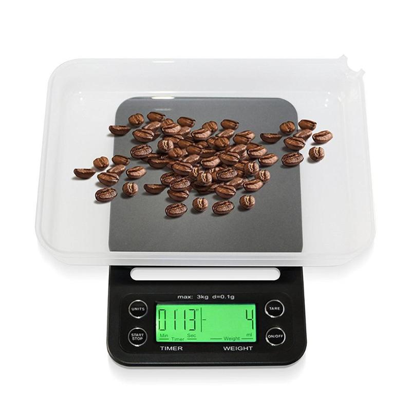 3kg/5kg/10kg/0.1g Mini LCD Electronic Scales Drip Coffee Scale Pocket Digital Scale High Precision Jewelry Weight Balance Scale