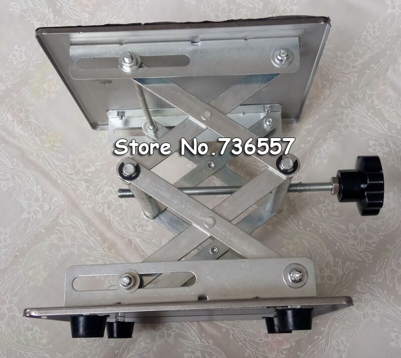 Stainless steel Small lifting platform Manual lift Tables 10x10x15cm