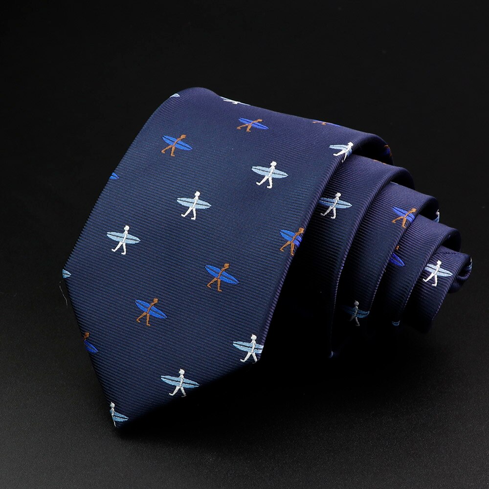 Mannen Stropdas Klassieke Schedel Dier Vruchten Bloemen Patroon 8Cm Jacquard Stropdas Accessoires Dagelijkse Slijtage Das Wedding Party