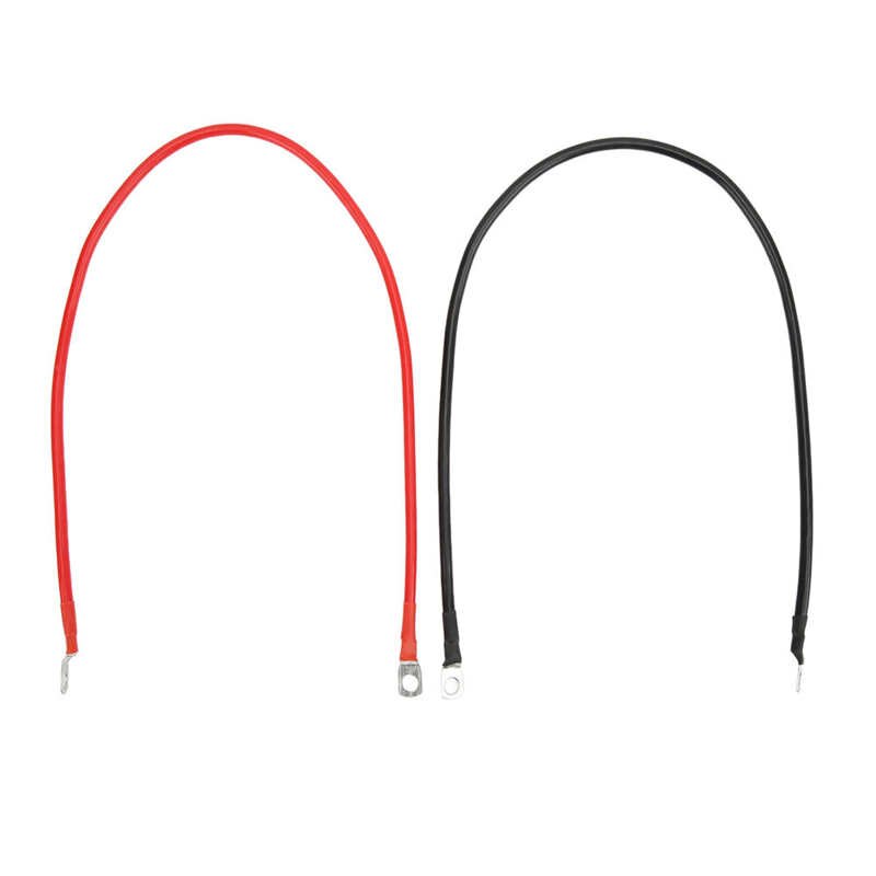 10AWG 50cm Red Black Battery Power Inverter Cables Ground Wire PVC+Copper for Cars Trucks Ships Solar Energy ATVs