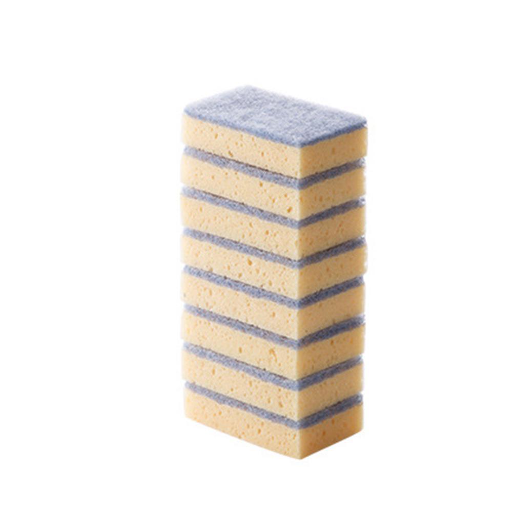 Esponja de algas marinas de doble cara, paño de limpieza de cocina, sartén antiadherente, almohadilla de fregado sin arena, esponja absorbente para lavar platos: 5pcs black