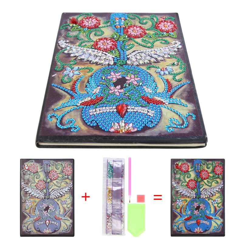 50 Pages A5 Drawing Notebook Craft DIY Special Shaped Diamond Painting Especially Delicate Violin