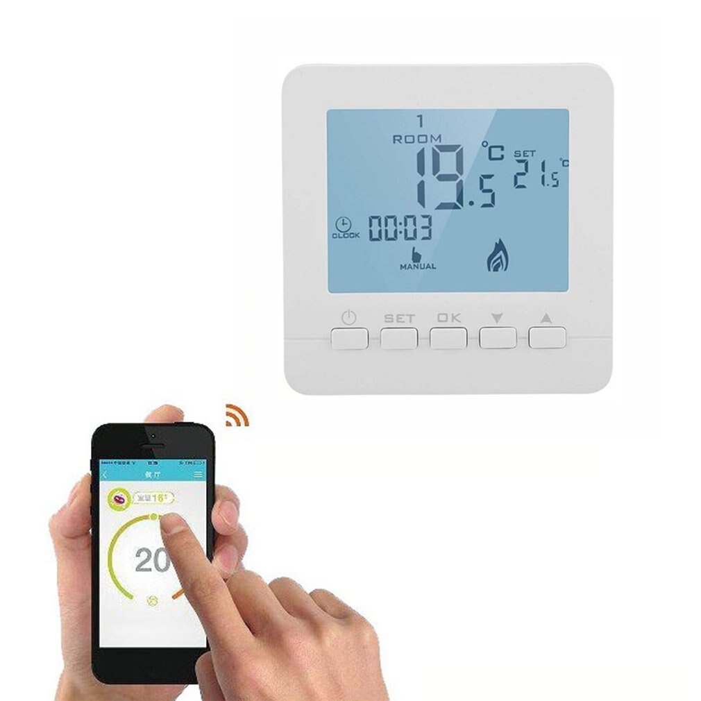 High Accuracy Weekly Programmable Boiler Thermostat With 0.5C Swing Temperature For Gas Boiler HY02B05BW-2