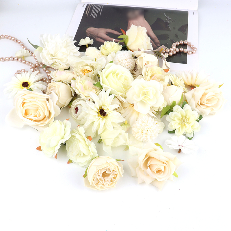 20 piezas cortina de flores flotantes artificiales para decoración de fotos de boda Material de flores Diy suministros para manualidades cortina de línea de puerta de casa