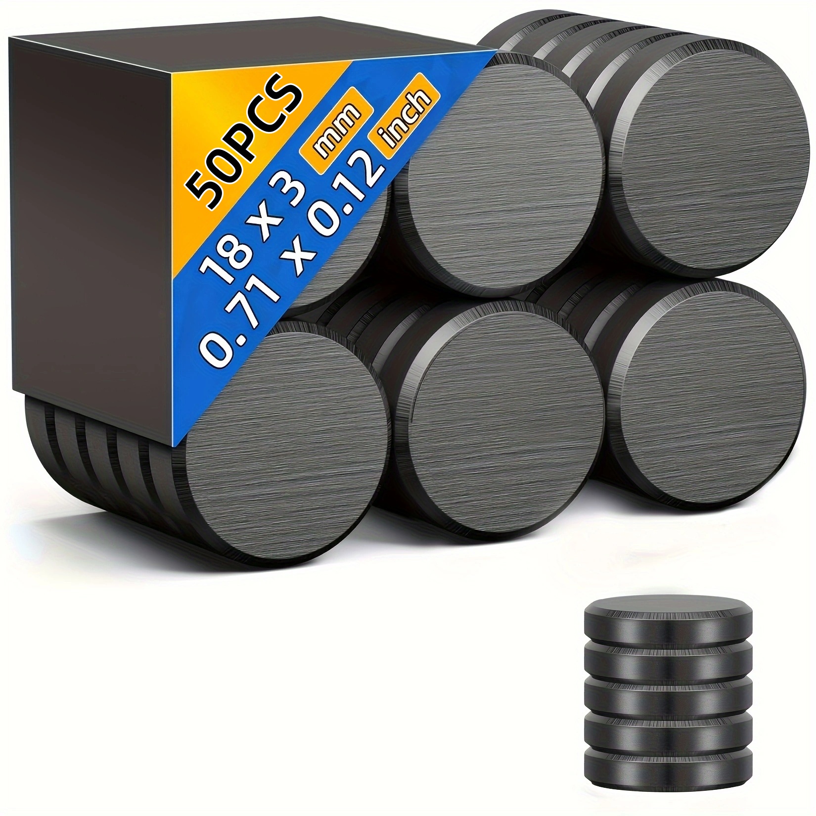 Ceramic Magnets, Small Round Disc for Crafts, DIY, Science, Hobbies, Projects, Fridge - Flat Circle Ferrite Industrial Magnets: plum