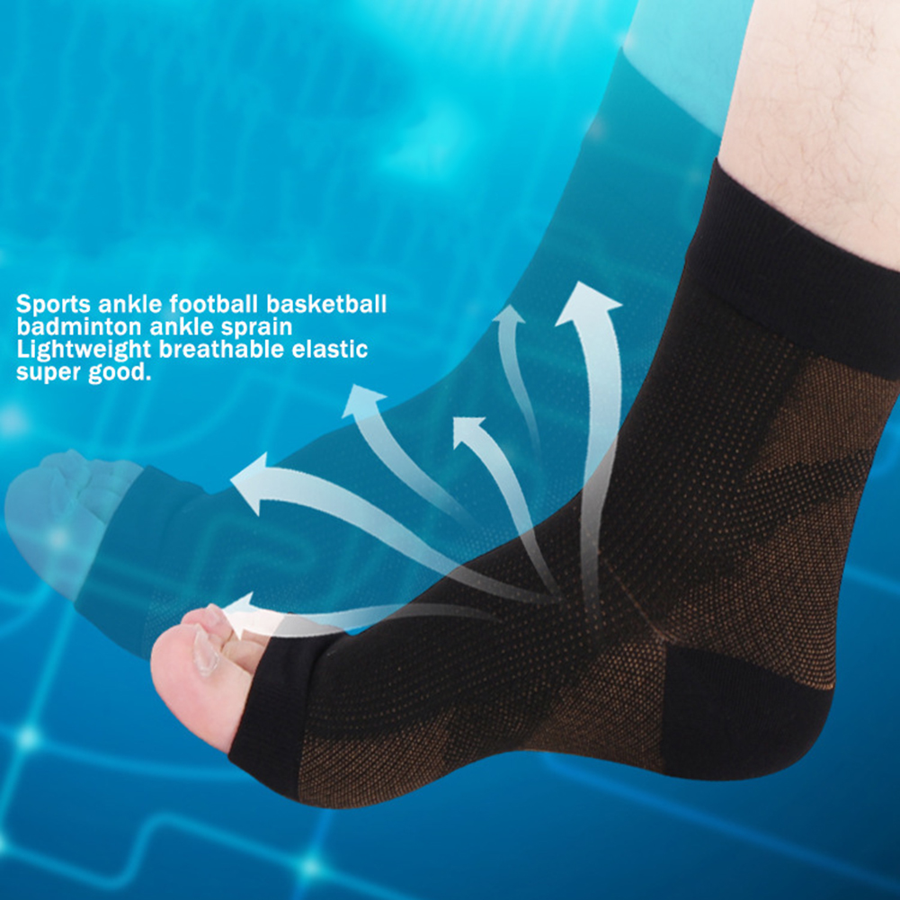 Protección para esguinces calcetines deportivos de presión de tobillo protección de tobillo de fibra de cobre calcetines protectores de tobillo mangas de compresión