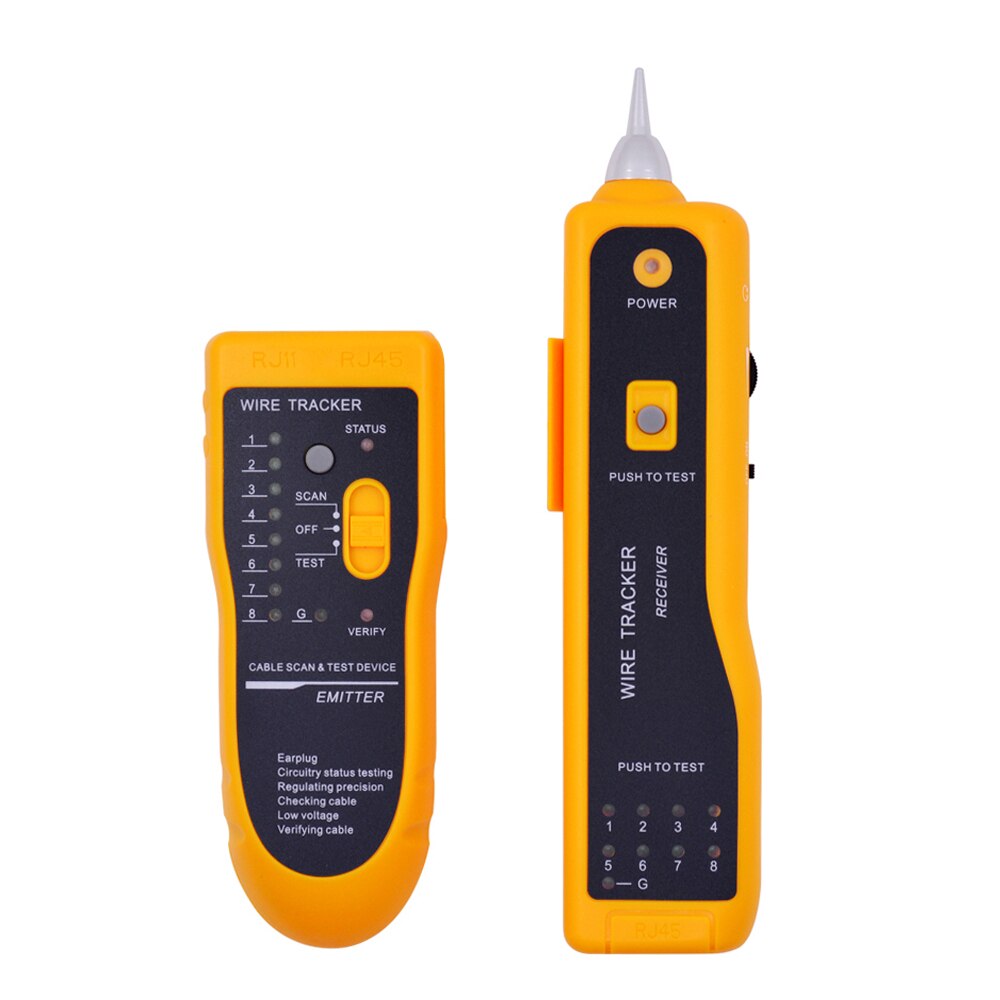 Chipal JW-360 Lan Netwerk Kabel Tester Diagnose Tone Cat5 Cat6 RJ45 Utp Stp Line Finder RJ11 Telefoon Telefoon Wire Tracker tracer: No Bag