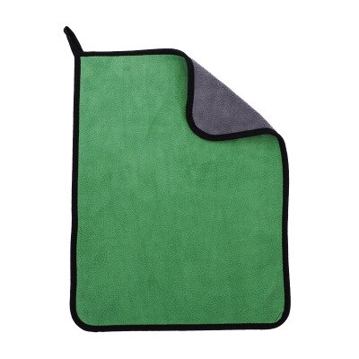 1Pc 600GSM Wasstraat Microfiber Handdoek Car Cleaning Drogen Doek Verf Zorg Doek Detaillering Auto Wassen Handdoek Reiniging Accessoires: green and gray / 30x30cm