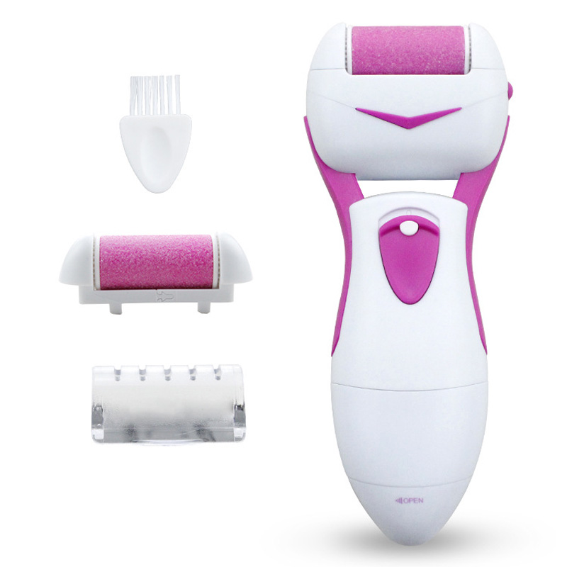 Máquina exfoliante eléctrica para el cuidado de los pies, limpiador de piel, masaje de belleza, eliminador de cutículas en el talón y pedicura