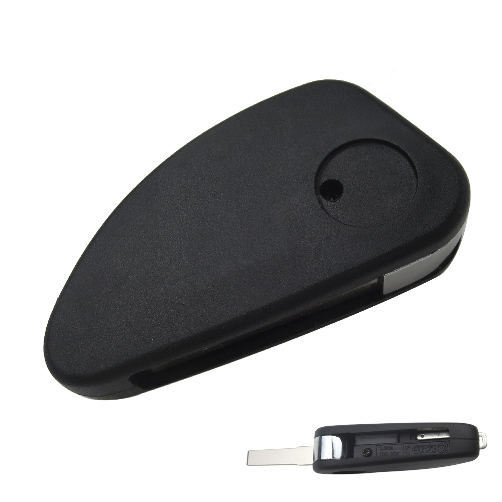 Okey Tech-coque de clé télécommande pliable à 3 boutons, non découpée, coque de remplacement de lame de voiture, , pour Alfa 147 156 166 GT