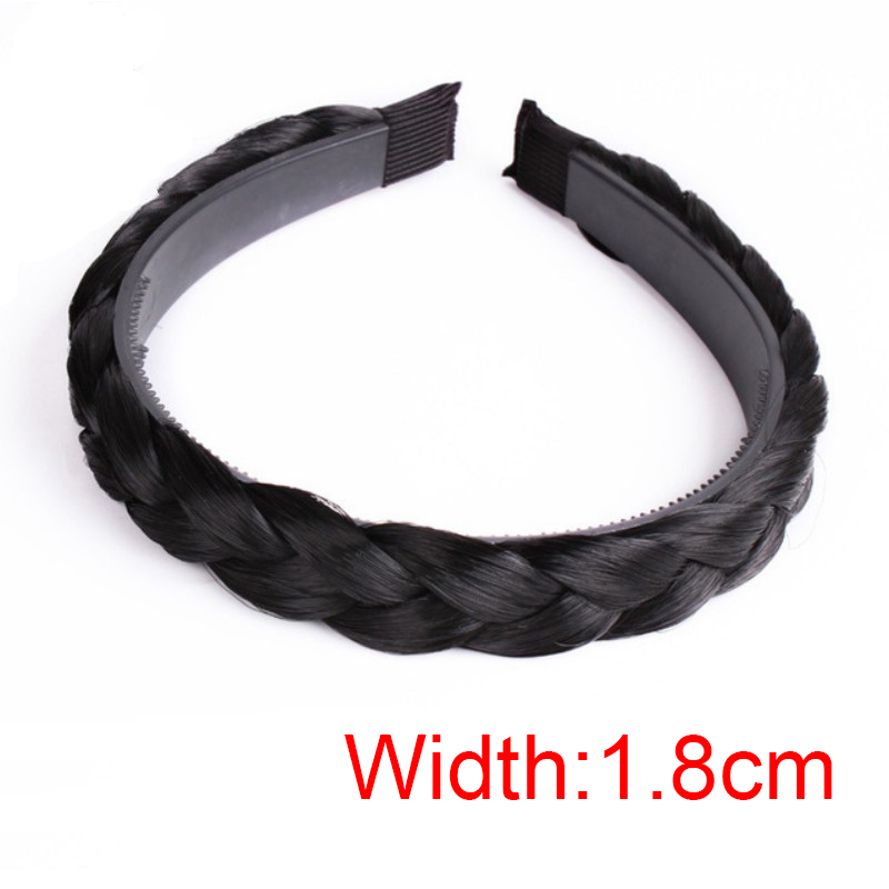 Meisjes Haarband Fishbone Gevlochten Pruik Twist Vlecht Haarband Hoofdband Haarspeld Bohemen Antislip Hoofdtooi Bridal Vrouwen Haar Accessoires: Blauw