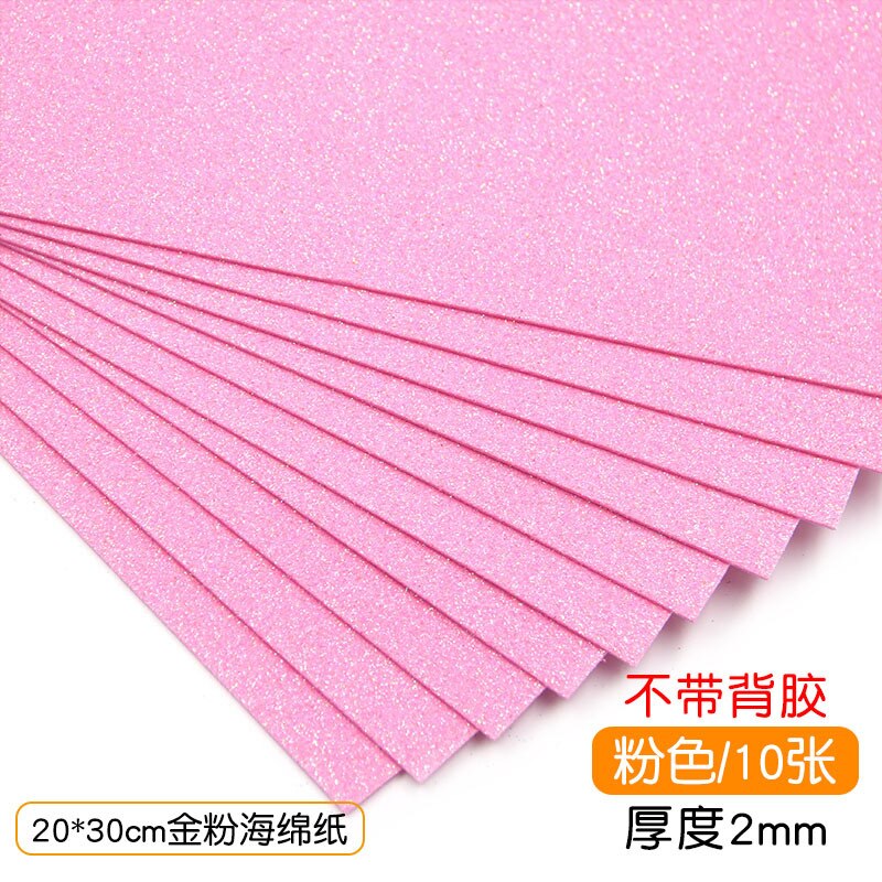 20x30 2mm funkeln Schwamm Eva Schaum Papier Scrapbooking Handwerk Kindergarten Handwerk Diy Materialien Hochzeit Party Lieferanten: Rosa 20X30 10Stck