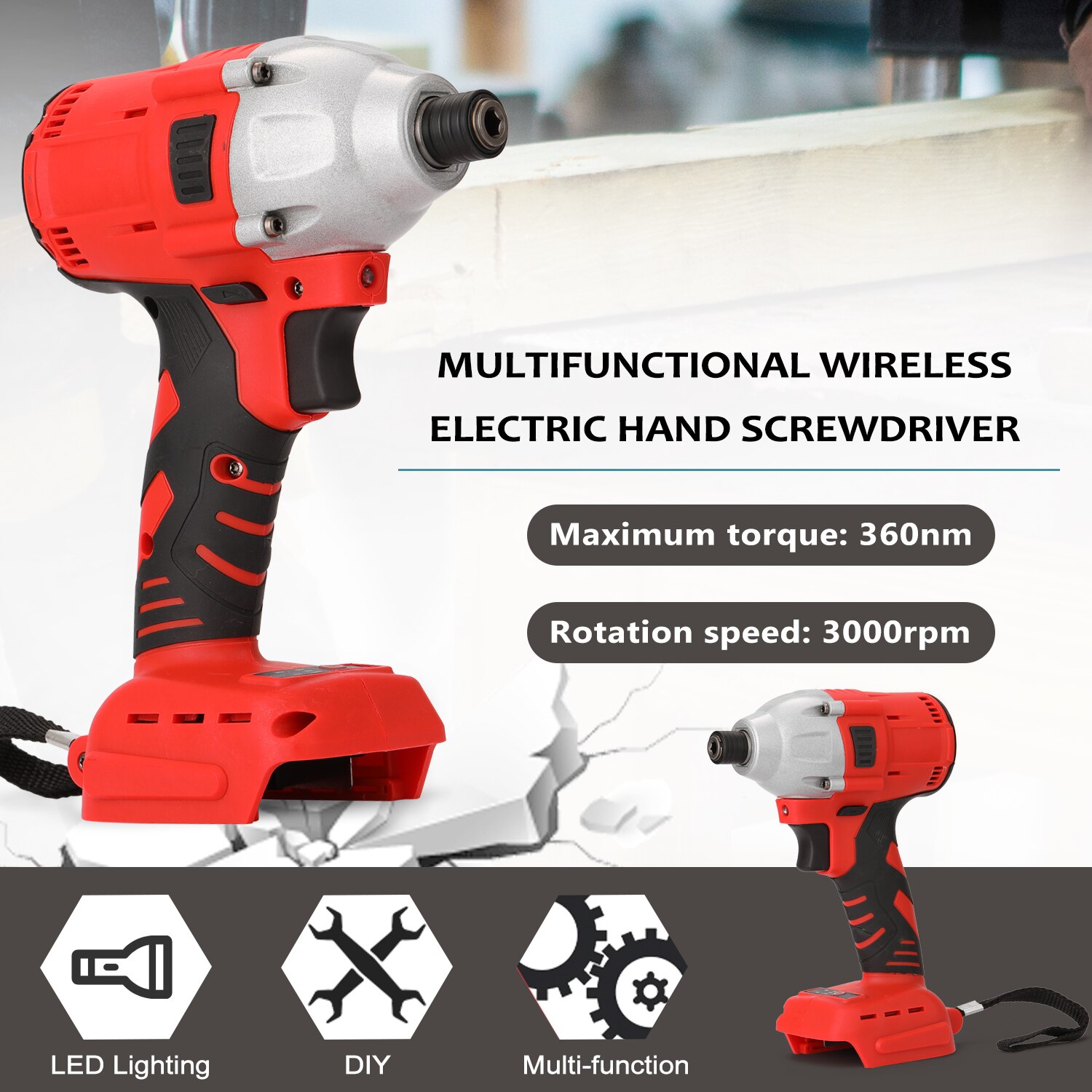 Electric Rechargeable Cordlessl Wireless Electric Hand Screwdriver Home DIY Electric Power Tools