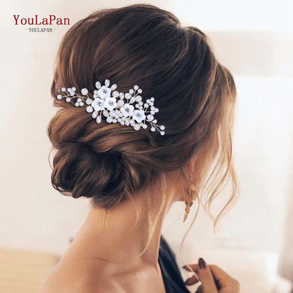 Youlapan Bruiloft Bruids Kammen Parel Bruids Tiara Bruids Haaraccessoires Bruiloft Haar Sieraden Bruiloft Haar Kam HP162