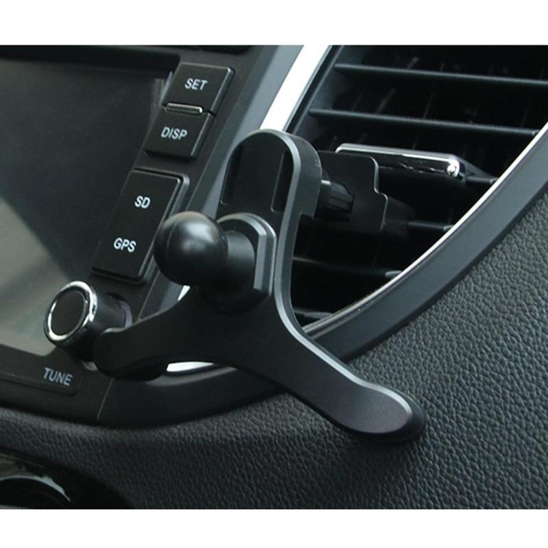 Universele Auto Air Vent Mount Cradle Holder Stand voor Mobiele Smart Phone Zwart Droshipping