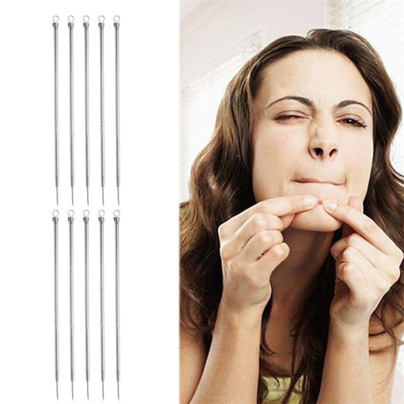 4/5/7/10 Pcs Pimple Blemish Comedone Acne Extractor Tool Blackhead Remover Needles Face Skin Care Tools