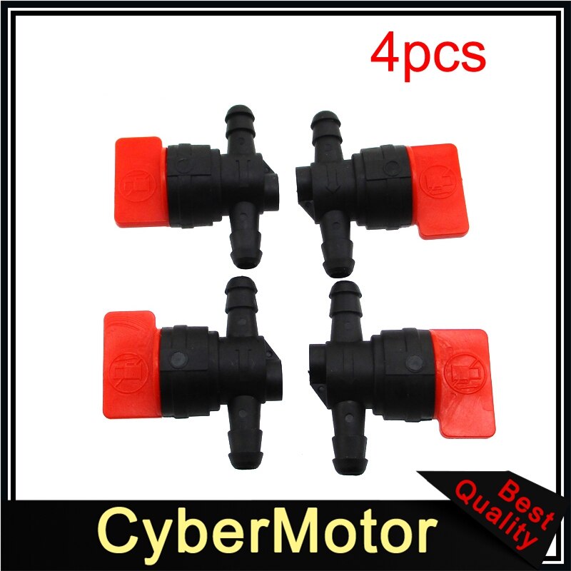 In Lijn Brandstof Gas Cut Afsluiter Benzinekraan Voor Briggs & Stratton 494768 698183 Honda Yamaha Suzuki Kawasaki: 4pcs