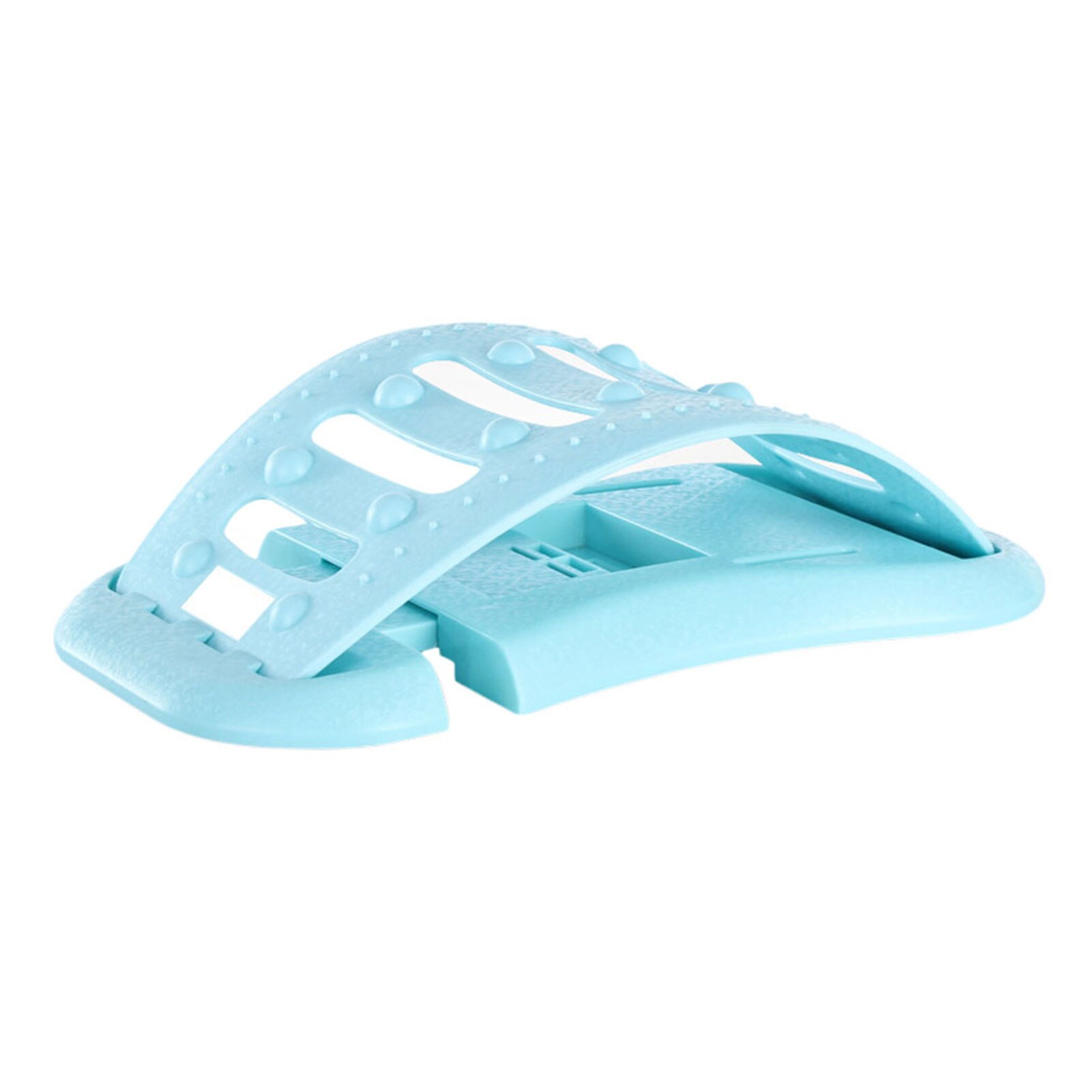 Back Stretching Device Lower Upper Back Lumber Support Stretcher Fitness Lumbar Support Relaxation Spine Pain Relief: Blue