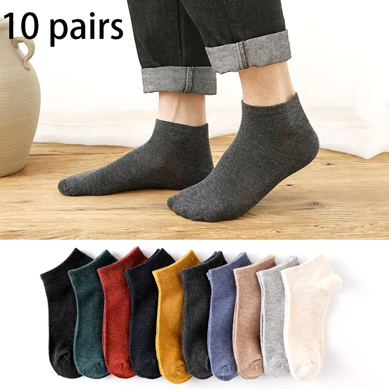 HIFEN® 5 Paar Mannen Katoen Rijke Effen Witte Sokken Casual Wear Workout Training Outdoor & Sportkleding Wandelen Smart Design Ademende Jurk Sokken, Wit, 40-45 EU