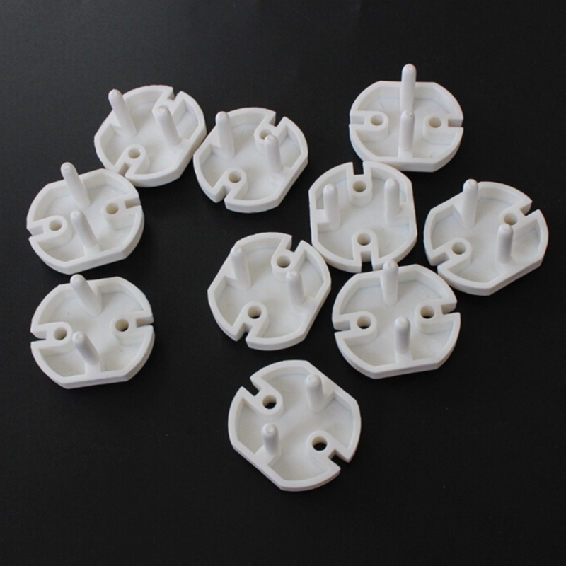 10Pcs 2 Gat Sockets Cover Stekkers Baby Elektrische Sockets Outlet Plug Kids Elektrische Veiligheid Protector Sockets Bescherming EU