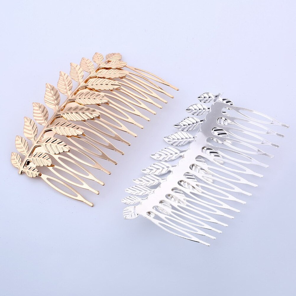 Greco da Sposa Accessori per Capelli da Sposa Copricapo Oro Foglia Argento Della fascia Pettine Dei Capelli Della Forcella Della clip di Gioielli Della corona Copricapo