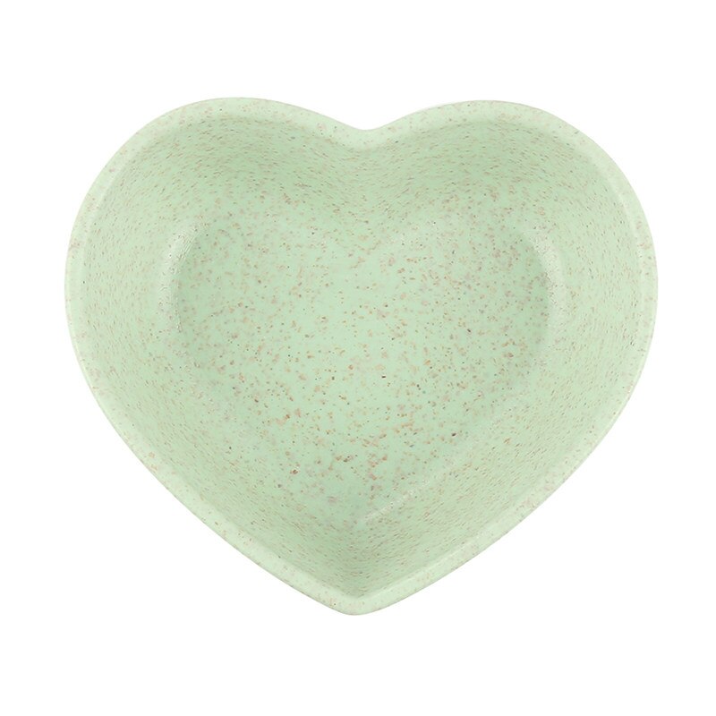 Kitchen Food Sauce Dish Sauce Seasoned Mustard Wheatgrass Bowl sauce Saucer Small vinegar taste board snack plate: green heart