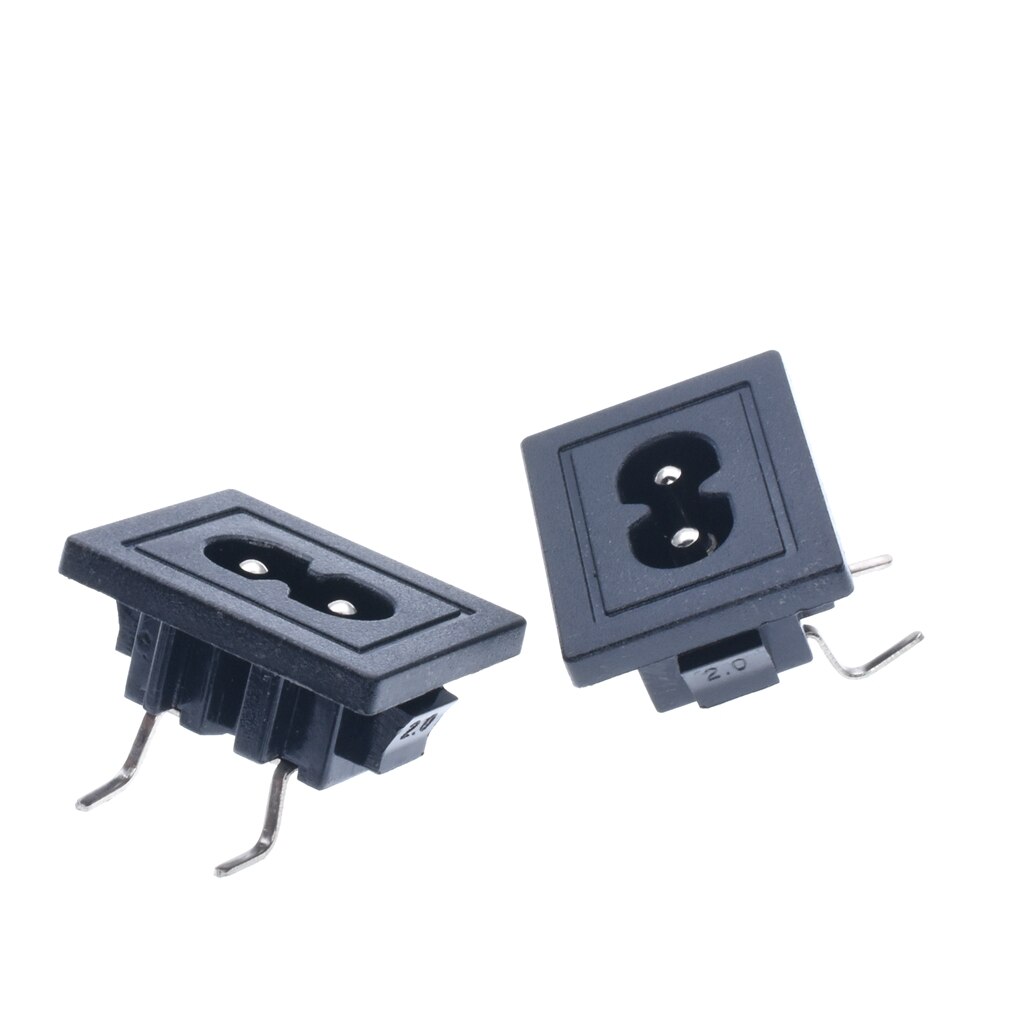 IEC320 IEC Figure 8 C7 Male Plug 2.5A 250V Terminal Power Plug Inlet Socket Connector Copper