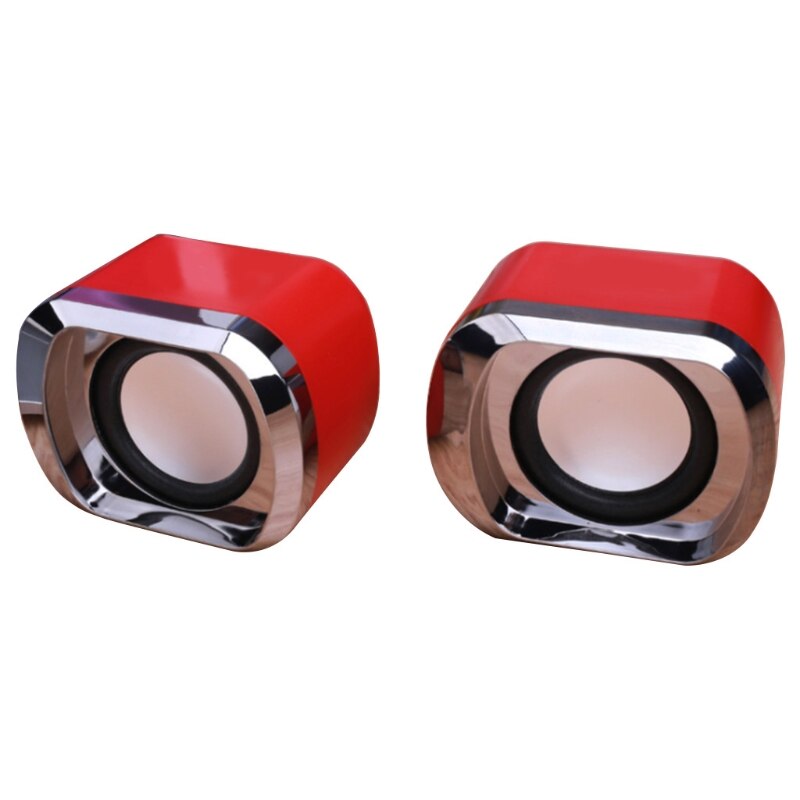 USB Wired Computer Speakers AUX Input USB Powered Bass Reinforcement Mini Speaker for Laptop Desktop