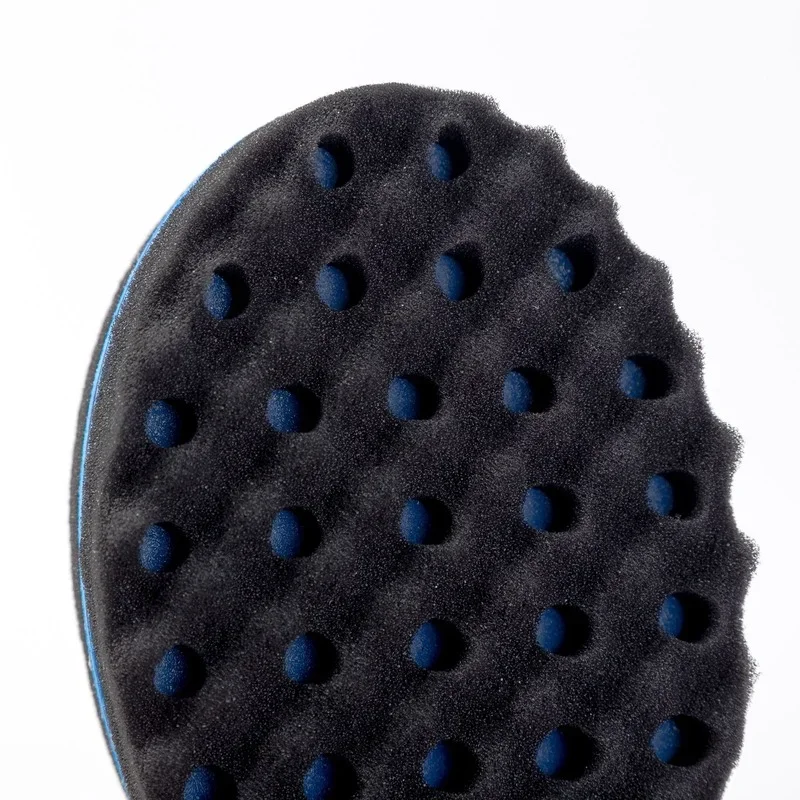 Cepillo de pelo ovalado de doble cara, cepillo de esponja mágico para bobina Afro Natural, cepillos de esponja para rastas, trenzas de cabello trenzado