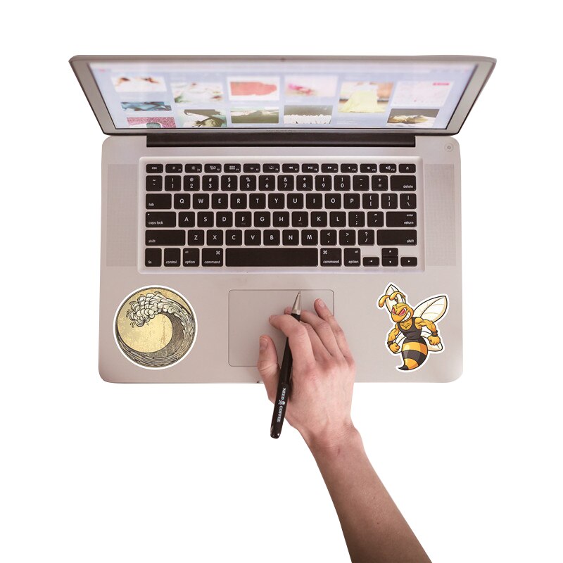 19Pcs Lovely Cartoon Series Waterproof Computer Stickers for Laptop Refrigerator Luggage Decal Stickers For MacBook/HP Notebook