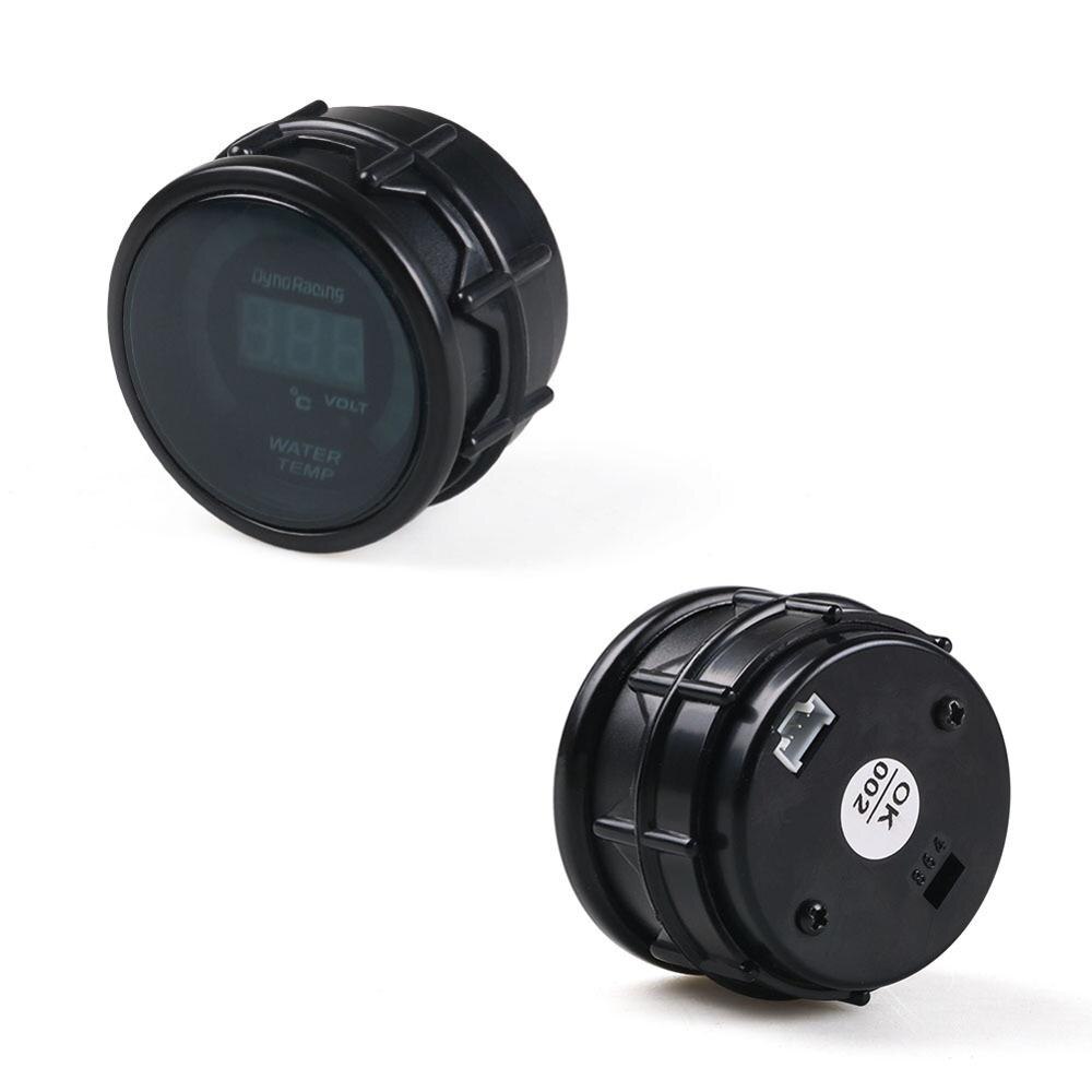 Dc 12V Auto Led Digitale Water Temp Temperatuurmeter Auto Digitale Analoge Led Elektronische Water Temperatuur Meter Auto Accessoires